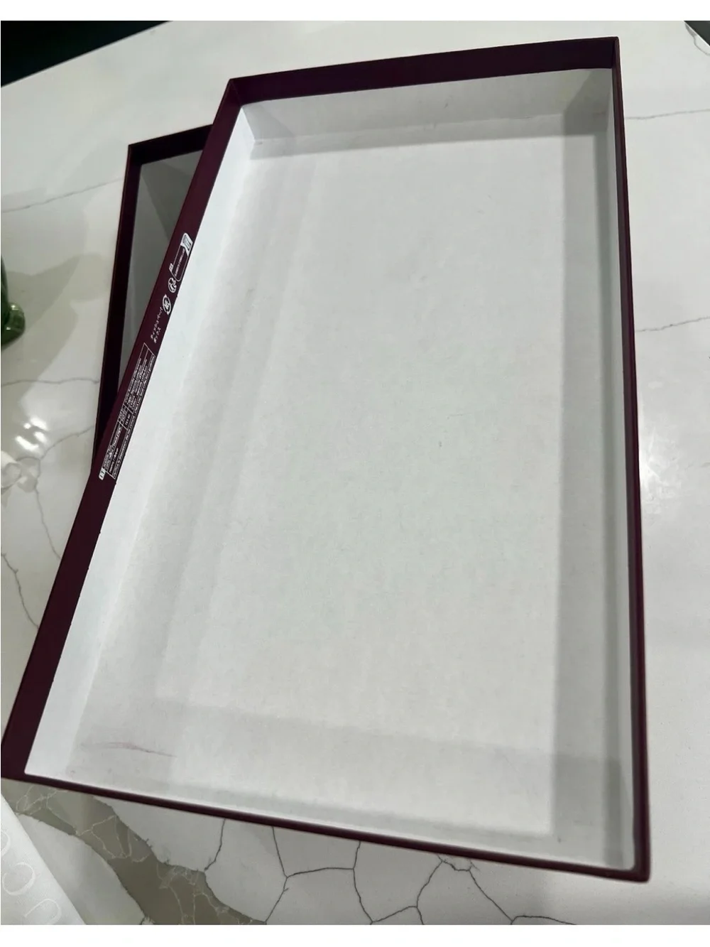 Gucci Authentic Empty Shoe Box Set w/ 2 new Dust Bags Red Burgundy Mens Sneakers
